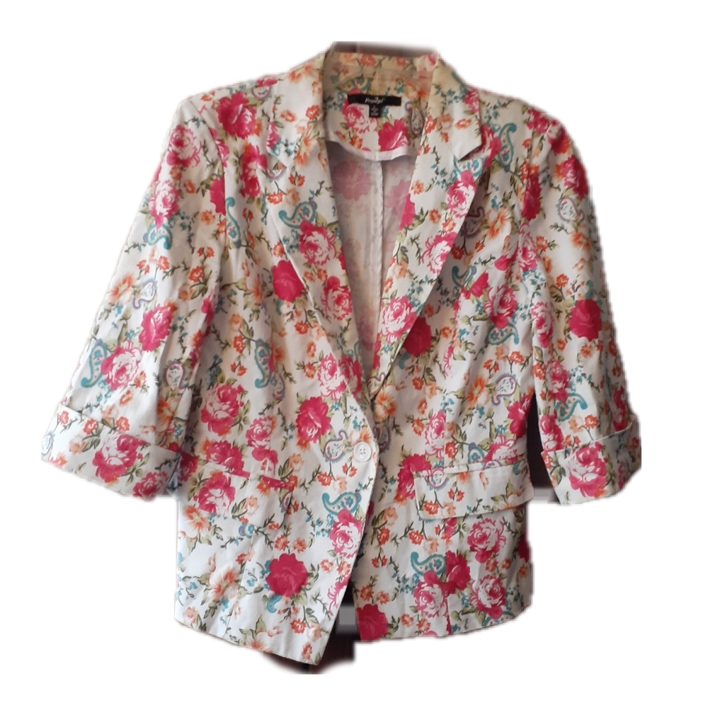 Papaya Tea Party Blazer